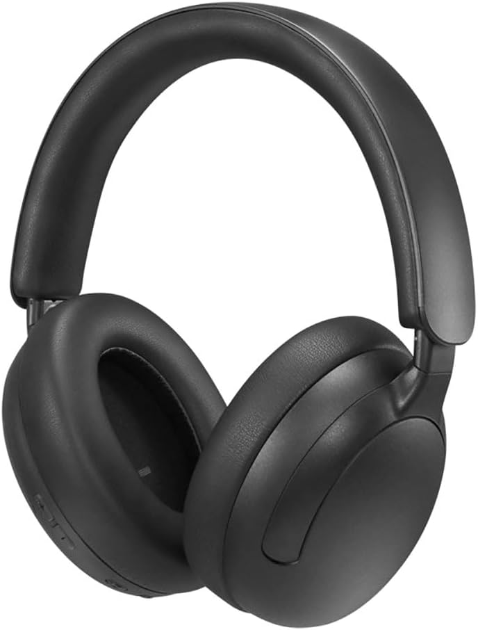 Wireless Over-Ear Bluetooth Headphones 2000 with 40mm Drivers, 110 Hours Battery Life, Dual Wired & Wireless Functionality, Fast Charging, Built-in Microphone, Closed-Back Design, Black