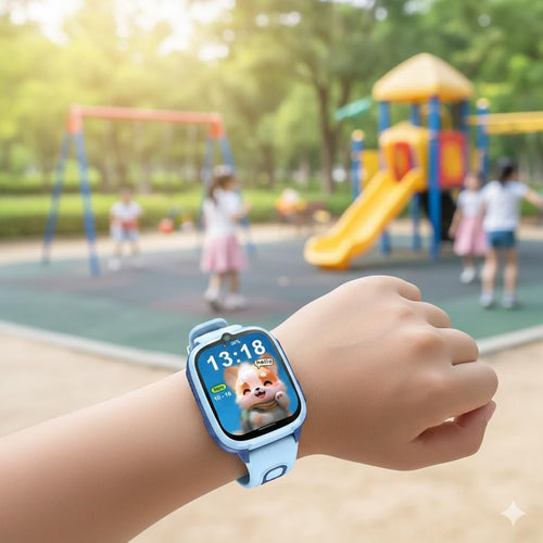 4G Children's Smartwatch D53 with GPS Tracking, Video Calling, Waterproof Design, SOS Function, Anti-Lost Features, and Parental Control App